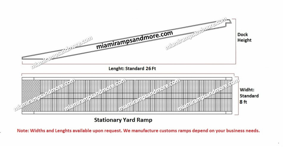 Stationary Yard Ramps Miami Ramps And More Inc